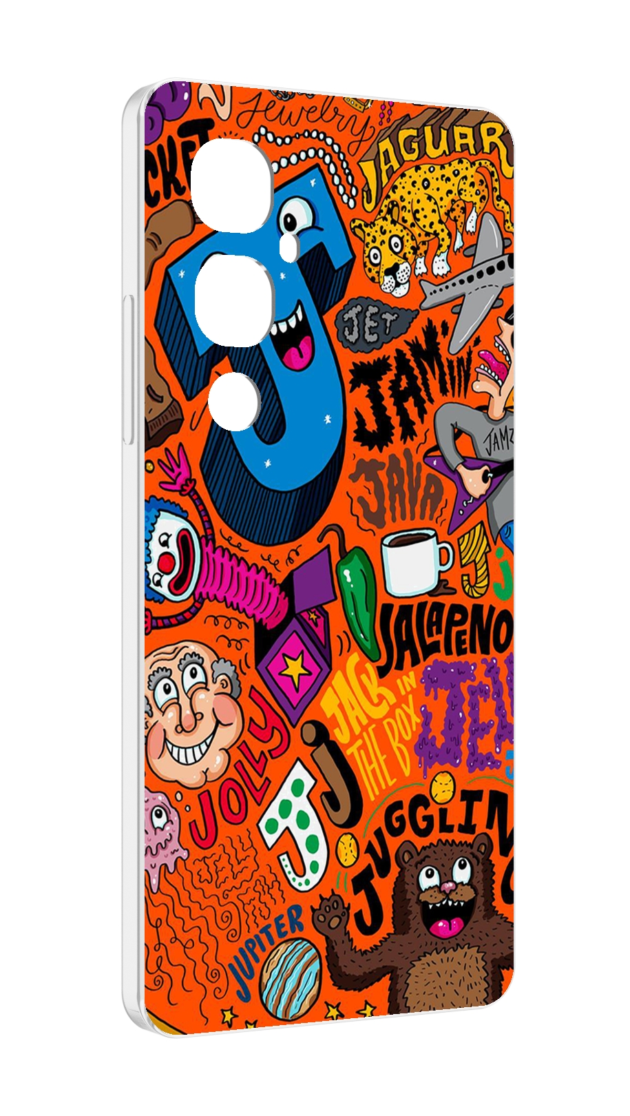 

Чехол MyPads funky-decor для Tecno Pova 4 Pro, Прозрачный, Tocco