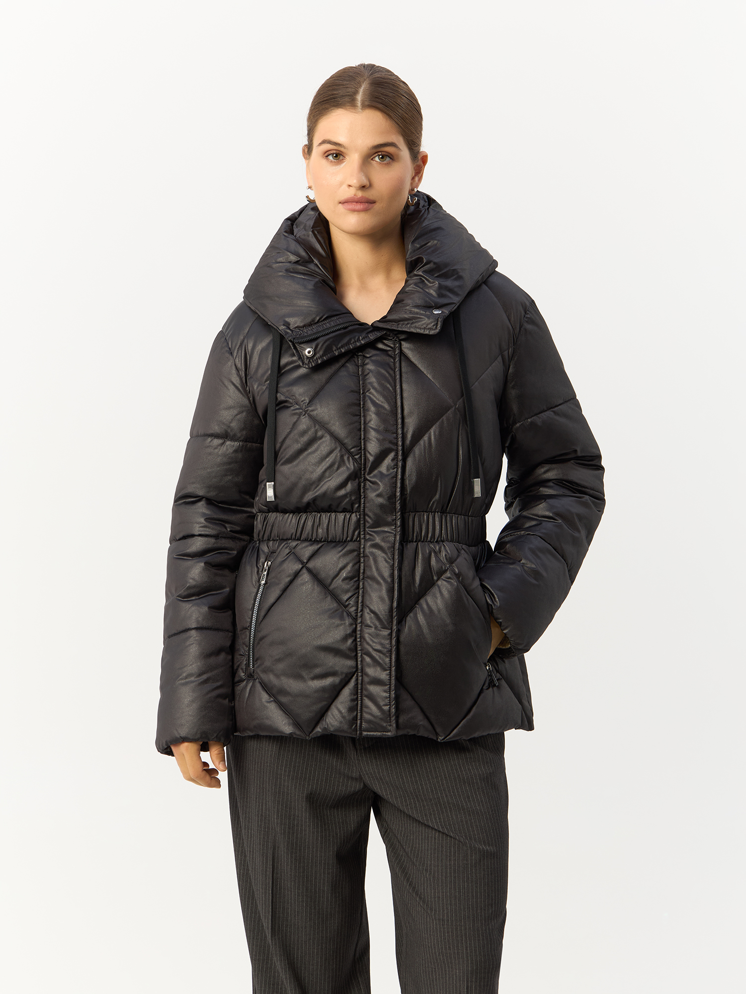 

Куртка женская Gerry Weber 250220-31071 черная 46, Черный, 250220-31071
