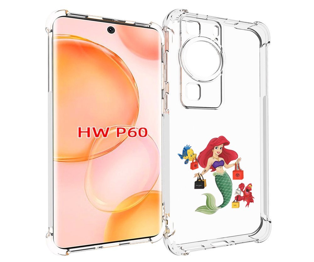 Чехол MyPads модная-русалка женский для Huawei P60