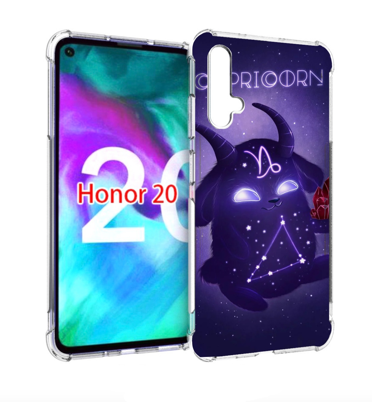 

Чехол бампер MyPads знак-зодиака-козерог-7 для Honor 20, Прозрачный, Tocco