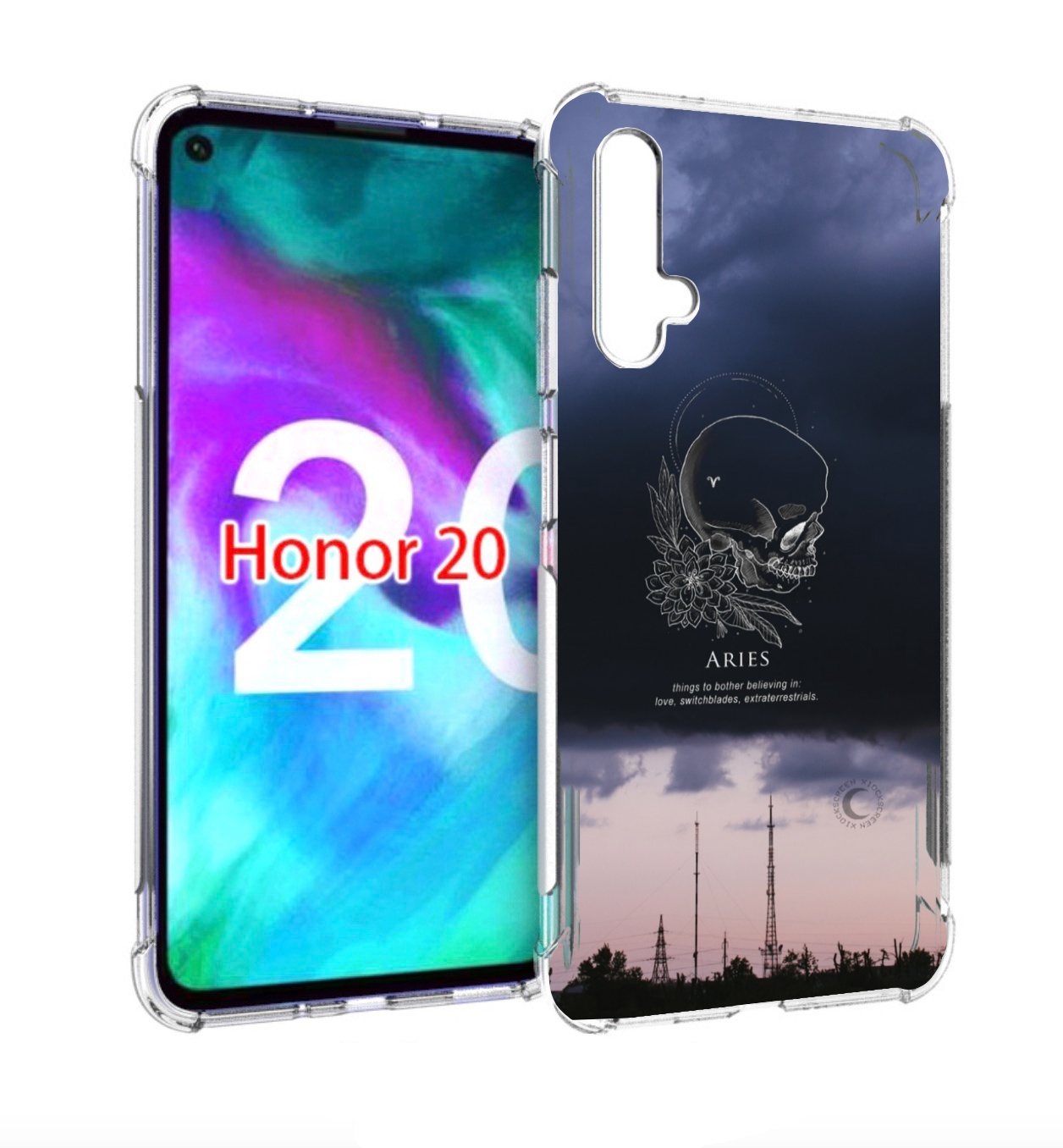 

Чехол бампер MyPads знак-зодиака-овен-4 для Honor 20 Honor, Прозрачный, Tocco