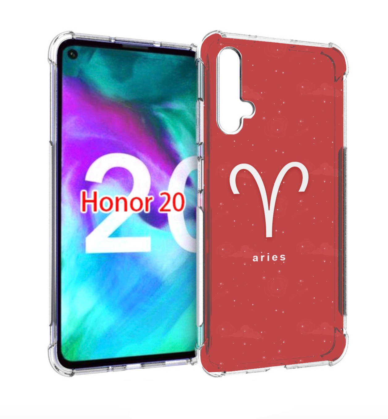 Чехол бампер MyPads знак-зодиака-овен-5 для Honor 20 Honor