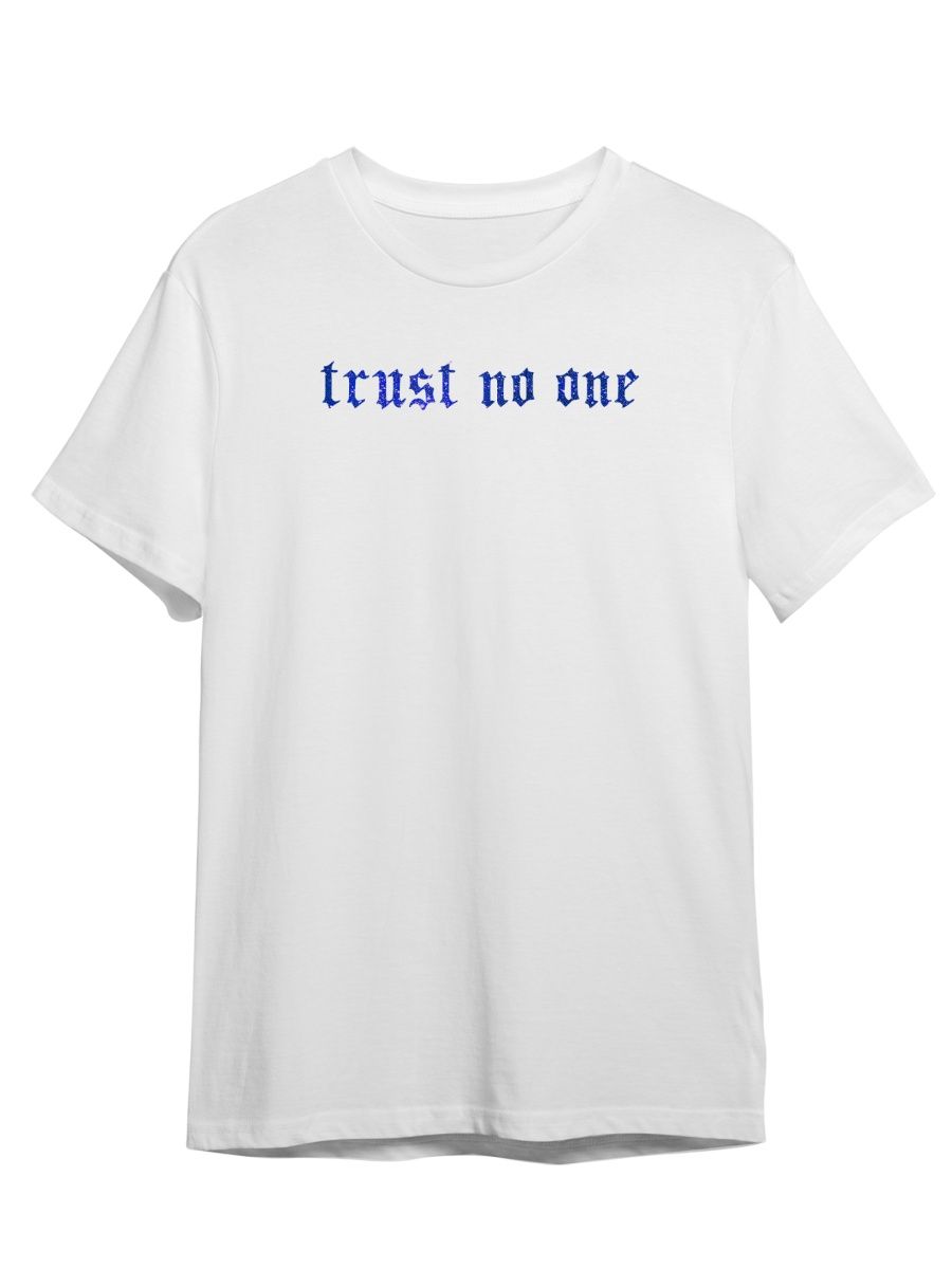 

Футболка унисекс Каждому Своё Trust no one/Никому не верь/Готика STGO6GB белая XS, Белый, "Trust no one/Никому не верь/Готика" STGO6GB
