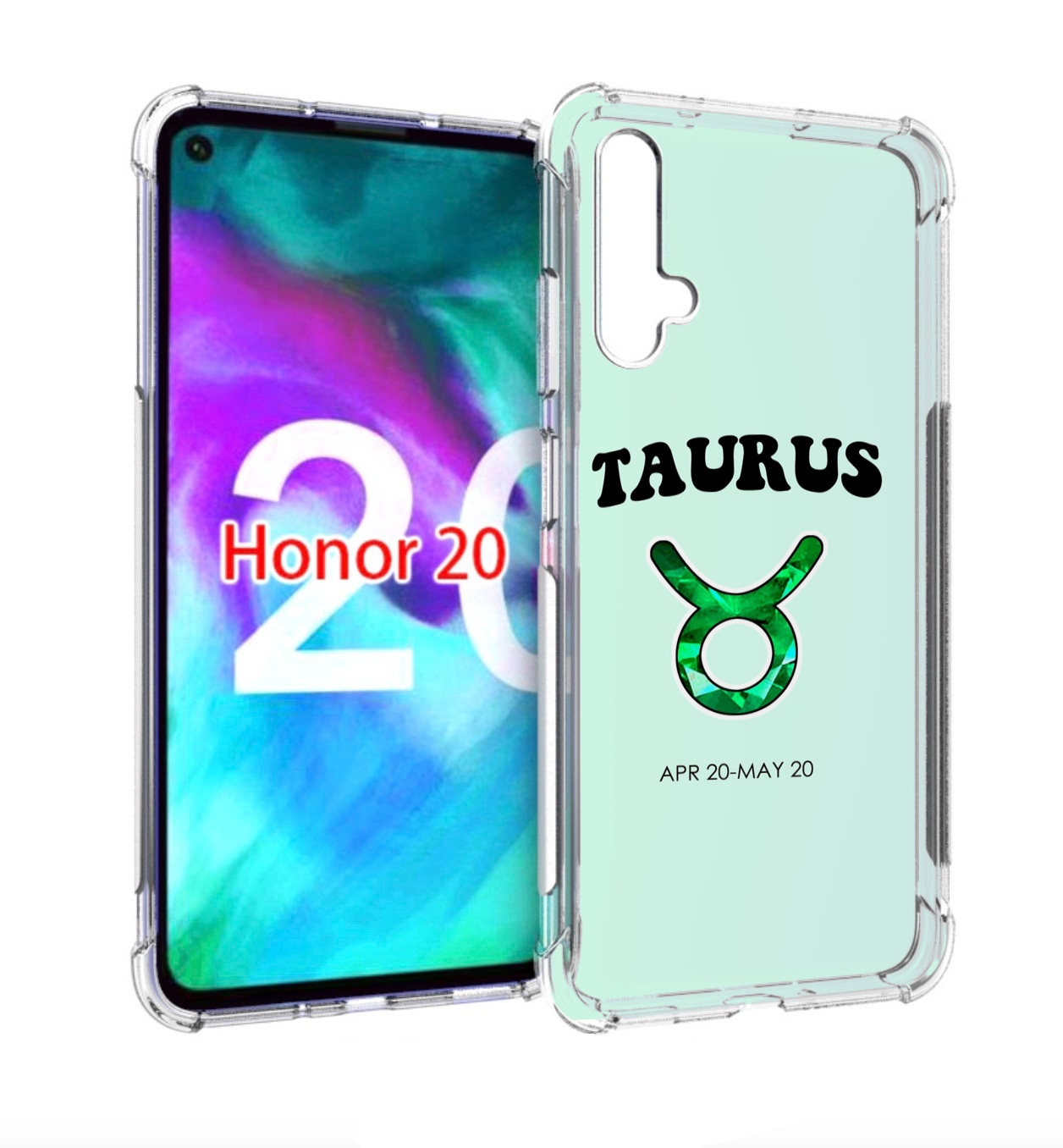 

Чехол бампер MyPads знак-зодиака-телец-1 для Honor 20 Honor, Прозрачный, Tocco
