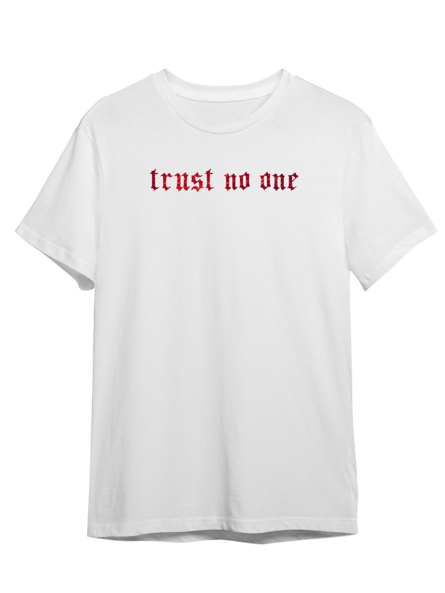 

Футболка унисекс Каждому Своё Trust no one/Никому не верь/Готика STGO6GR белая 4XL, Белый, "Trust no one/Никому не верь/Готика" STGO6GR