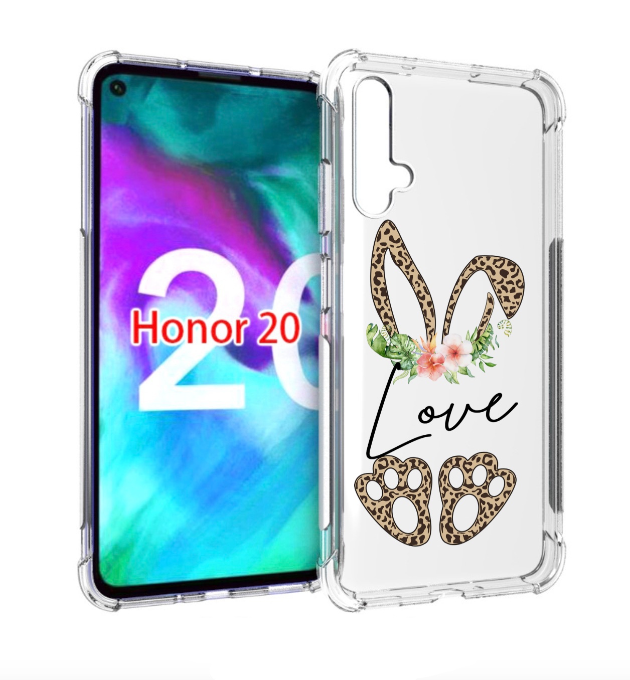 

Чехол бампер MyPads золотые-лапки-и-ушки для Honor 20 Honor, Прозрачный, Tocco