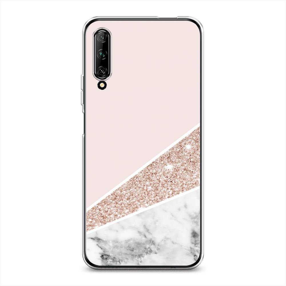 

Чехол на Huawei Y9s "Блестящий розовый мрамор", 611150-3