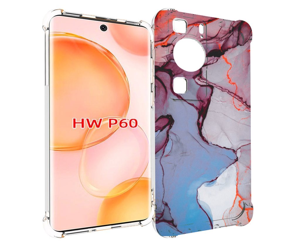 

Чехол MyPads мраморный рисунок для Huawei P60, Tocco