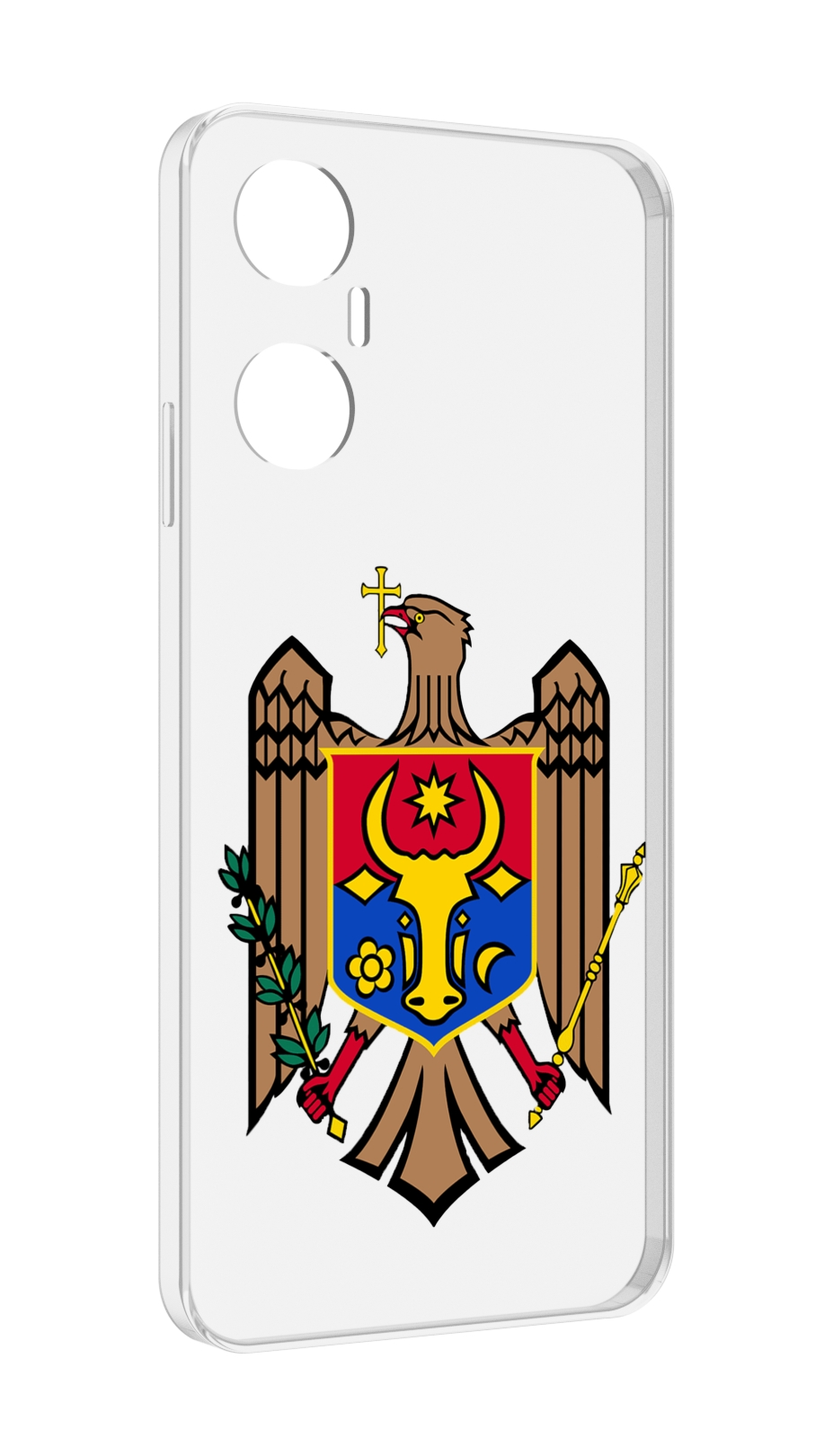 

Чехол MyPads герб-молдовы для Infinix Hot 20 5G, Прозрачный, Tocco