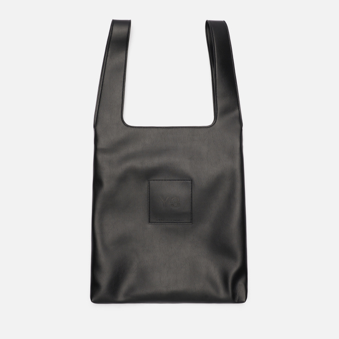 фото Тоут унисекс y-3 tote japanese vegan leather, черный