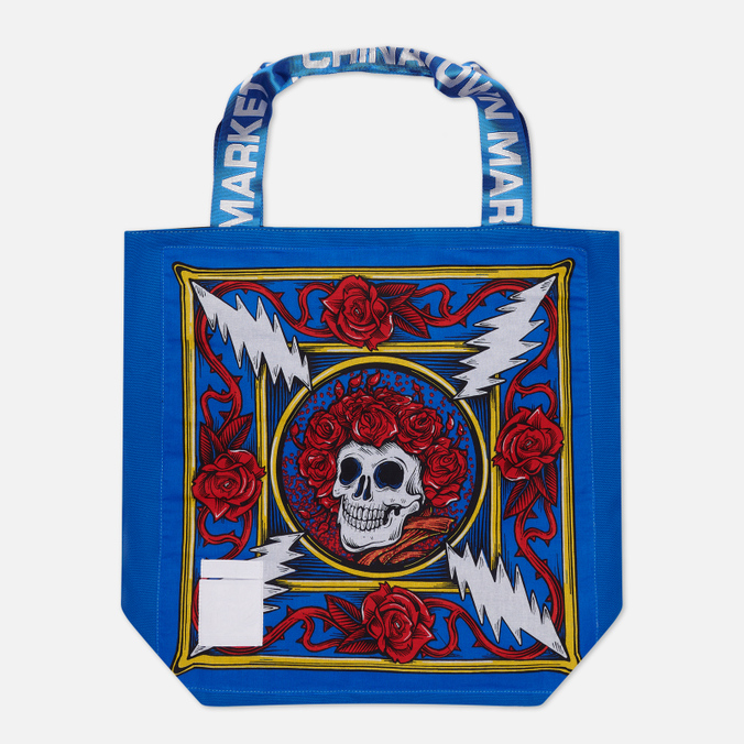 

Шоппер унисекс Chinatown Market x Grateful Dead Border Bandana Tote синий, x Grateful Dead Border Bandana Tote