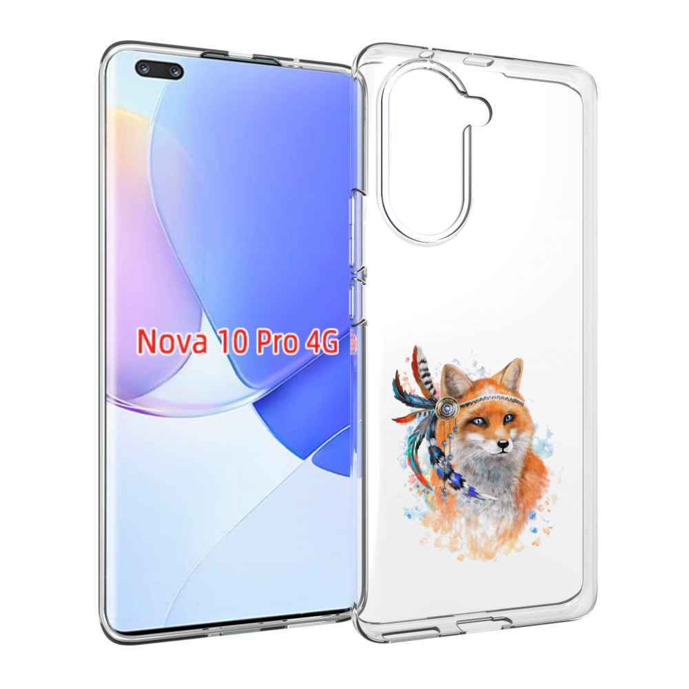 Чехол MyPads инду лиса для Huawei Nova 10 Pro противоударный