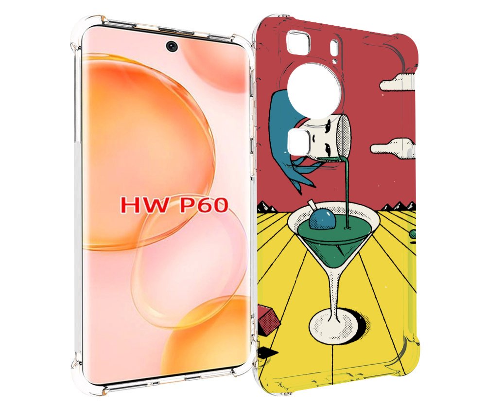 

Чехол MyPads необычный напиток для Huawei P60, Tocco