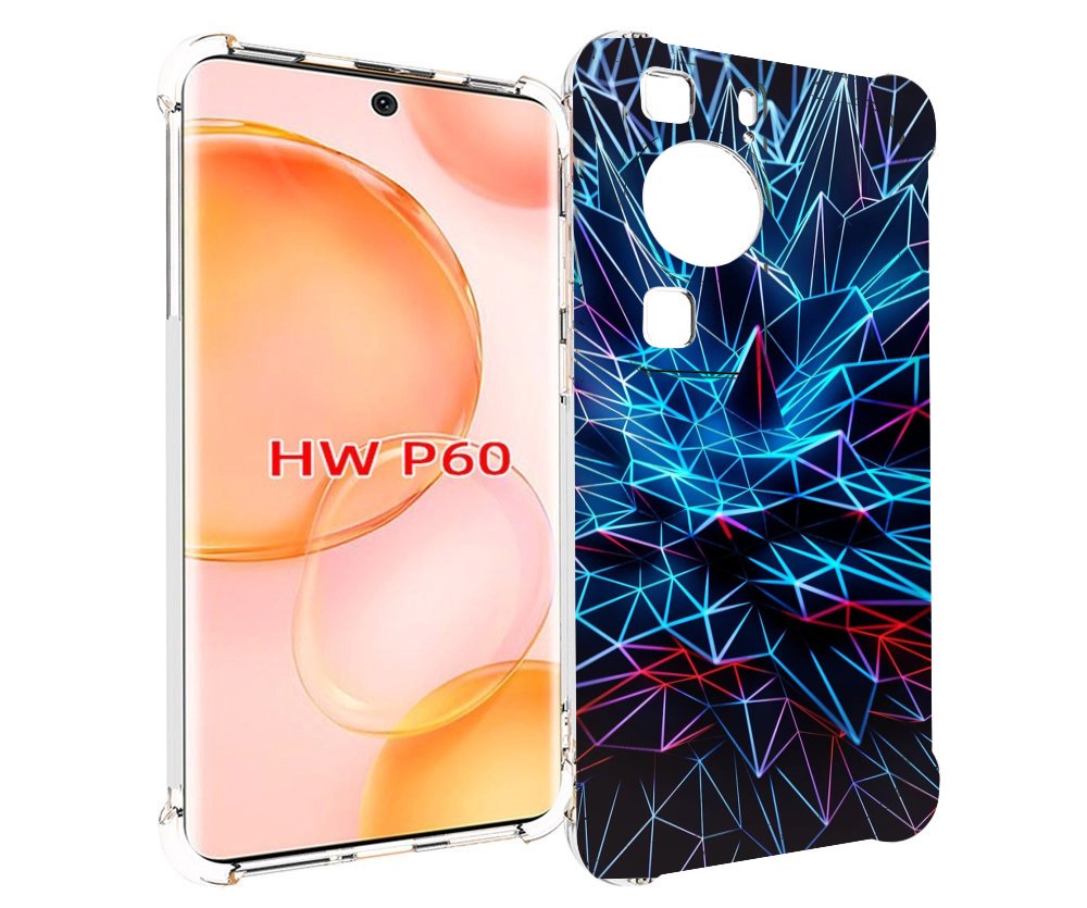 

Чехол MyPads неоновая-абстракция для Huawei P60, Tocco