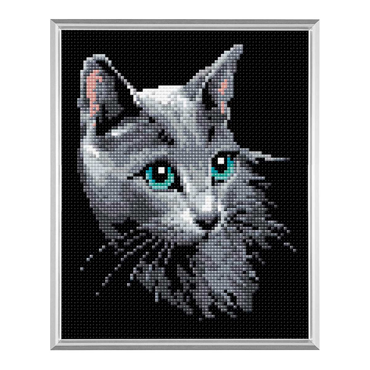 

Алмазная вышивка Риолис Русская голубая, 20x25 см, Русская голубая