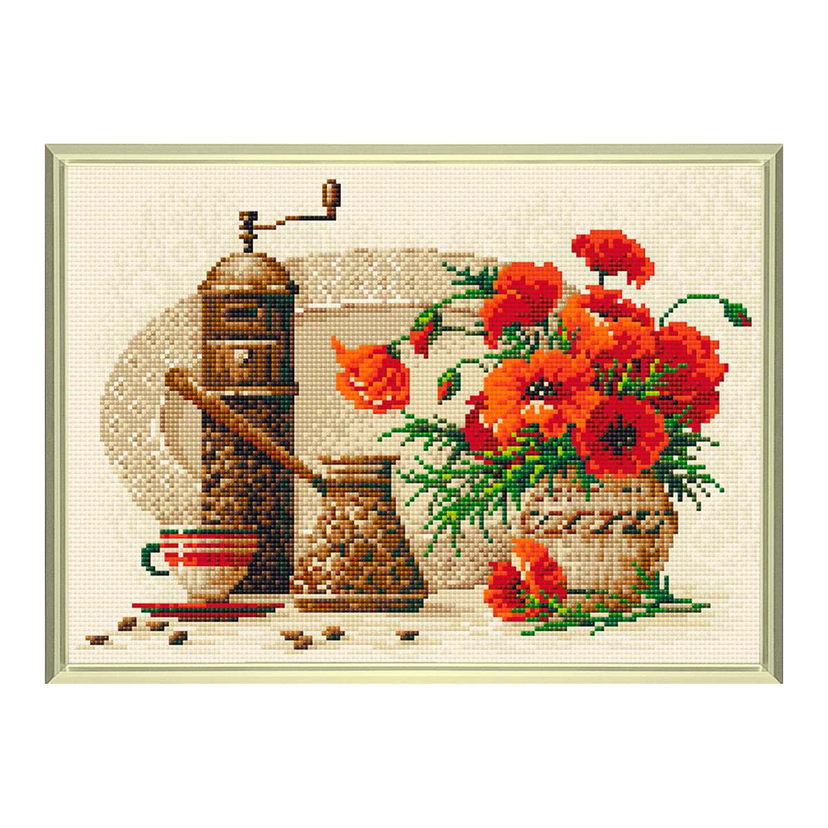 

Алмазная вышивка Риолис Кофе, 27x38 см, Кофе