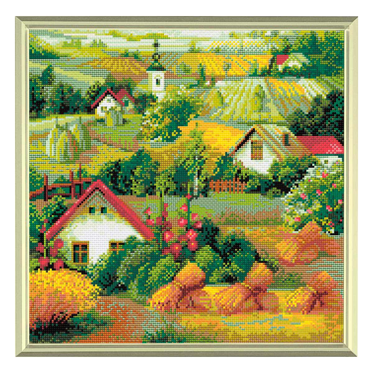 

Алмазная вышивка Риолис Сербский пейзаж, 40x40 см, Сербский пейзаж