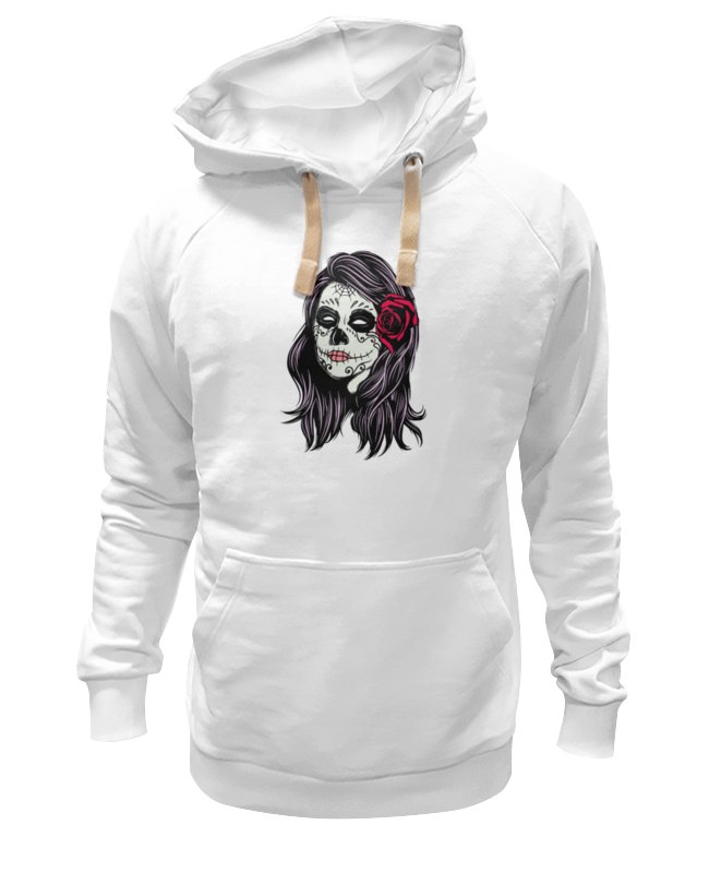 Толстовка унисекс Printio Skull girls белая S