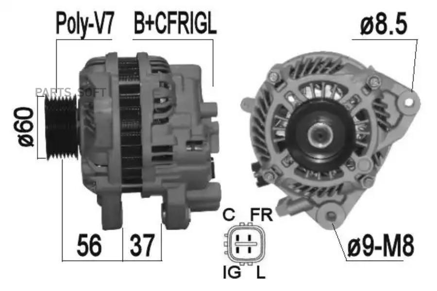 

Генератор ERA 90A для Honda Civic 1.4-1.8 2006- 209368