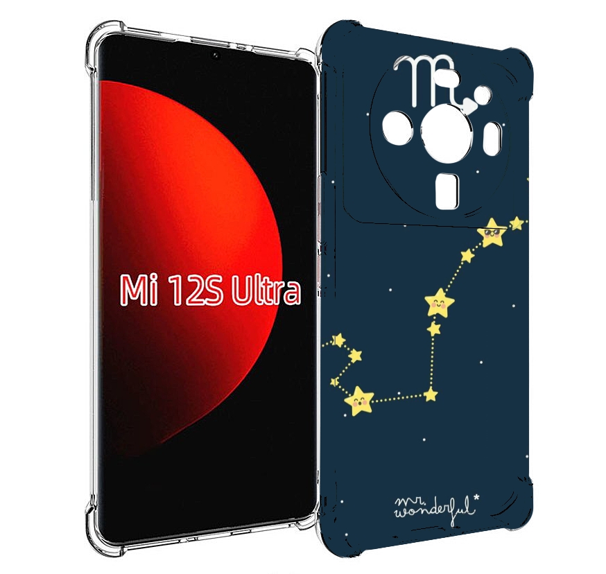 

Чехол MyPads знак зодиака скорпион 1 для Xiaomi 12S Ultra, Прозрачный, Tocco