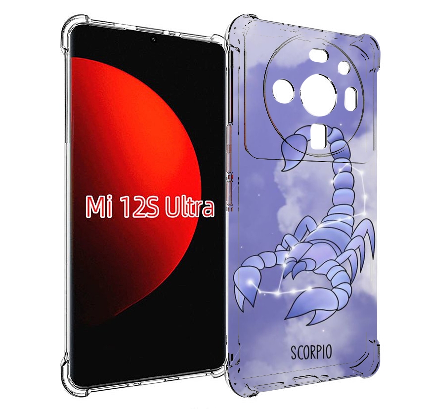 

Чехол MyPads знак зодиака скорпион 2 для Xiaomi 12S Ultra, Прозрачный, Tocco