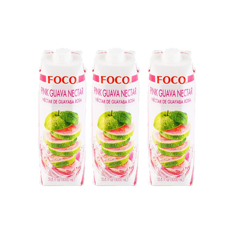 

Нектар розовой гуавы FOCO (3 шт. по 1 л)