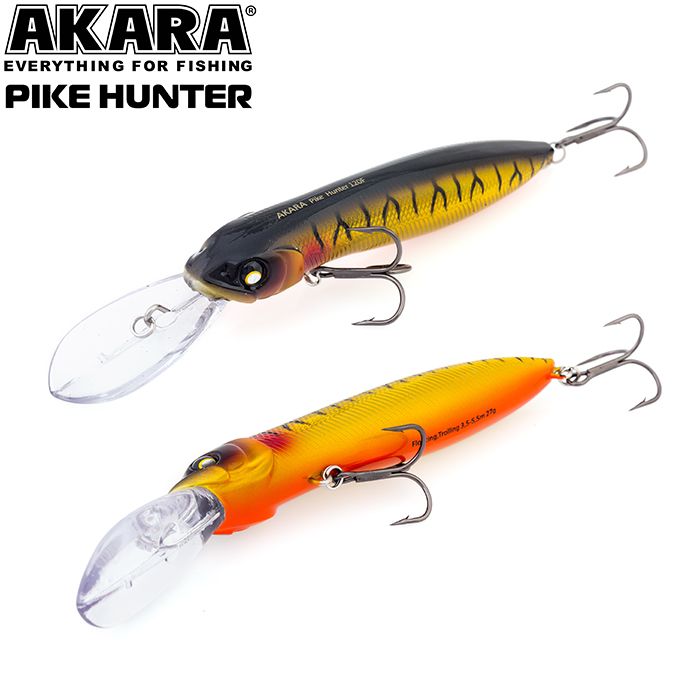 

Воблер Akara Pike Hunter 120F 27 гр 1 oz 4,7 in A112, Разноцветный, Pike Hunter
