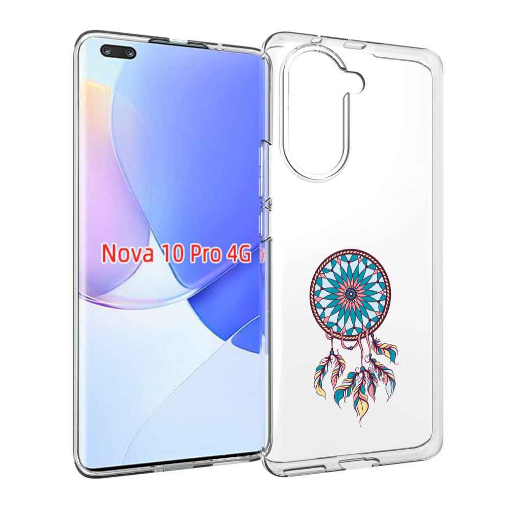 Чехол MyPads ловец снов синий для Huawei Nova 10 Pro противоударный