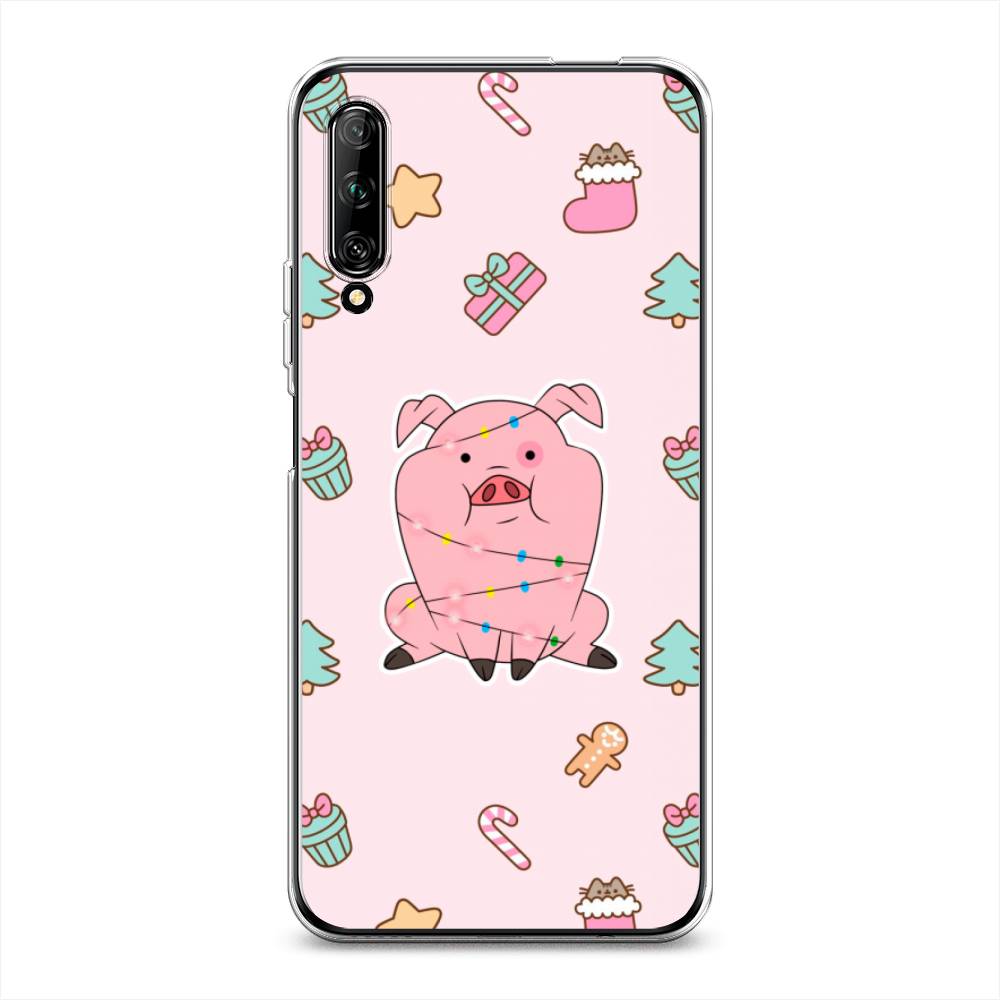 

Чехол на Huawei Y9s "Розовая свинка", Розовый;зеленый, 611150-5