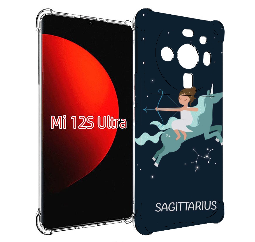 

Чехол MyPads знак зодиака стрелец 5 для Xiaomi 12S Ultra, Прозрачный, Tocco