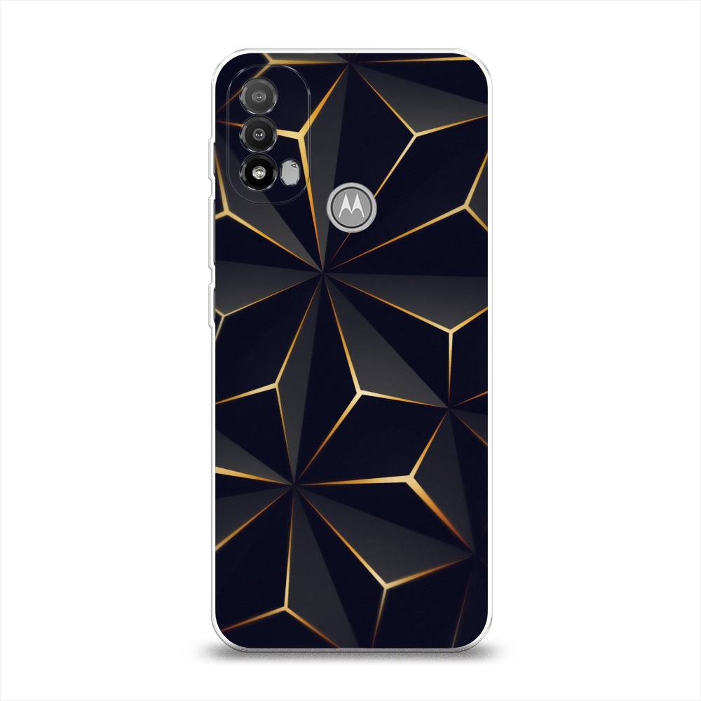 

Чехол на Lenovo K14 Plus "Черные полигоны", Золотистый;черный, 243450-3