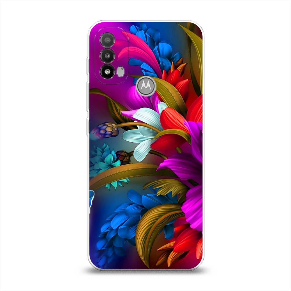 

Чехол на Lenovo K14 Plus "Фантастические цветы", Фиолетовый;красный;синий, 243450-2