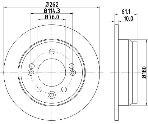 

Тормозной диск NISSHINBO nd6076k, Ок