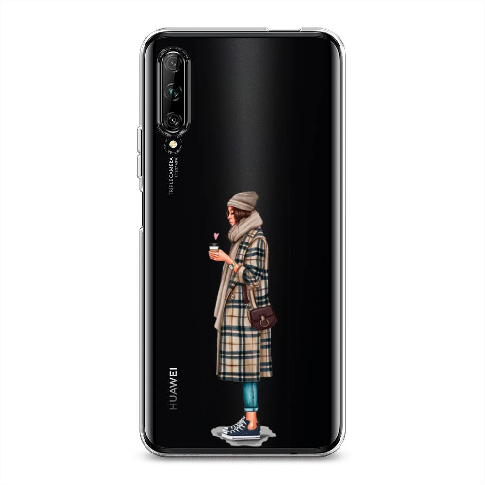 

Чехол на Huawei Y9s "Утренний кофе", Коричневый;бежевый, 611150-6