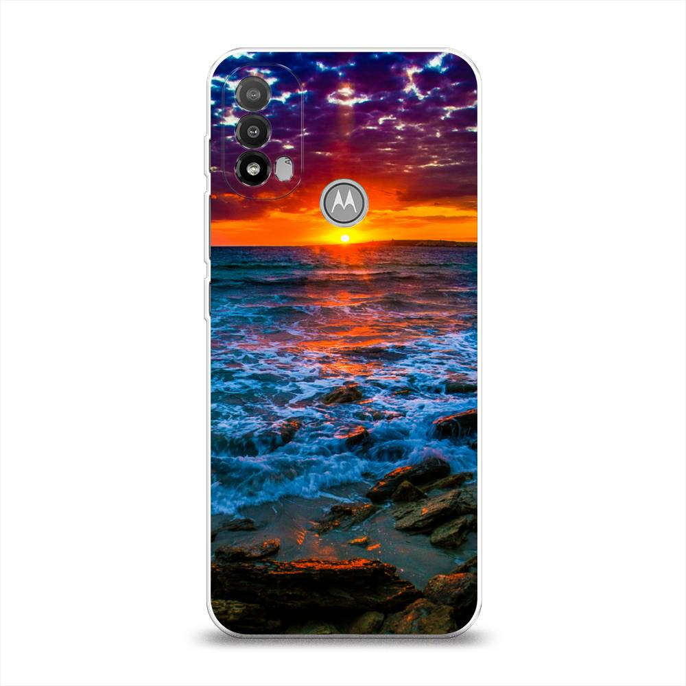 

Чехол на Lenovo K14 Plus "Закат 1", Оранжевый;синий, 243450-2