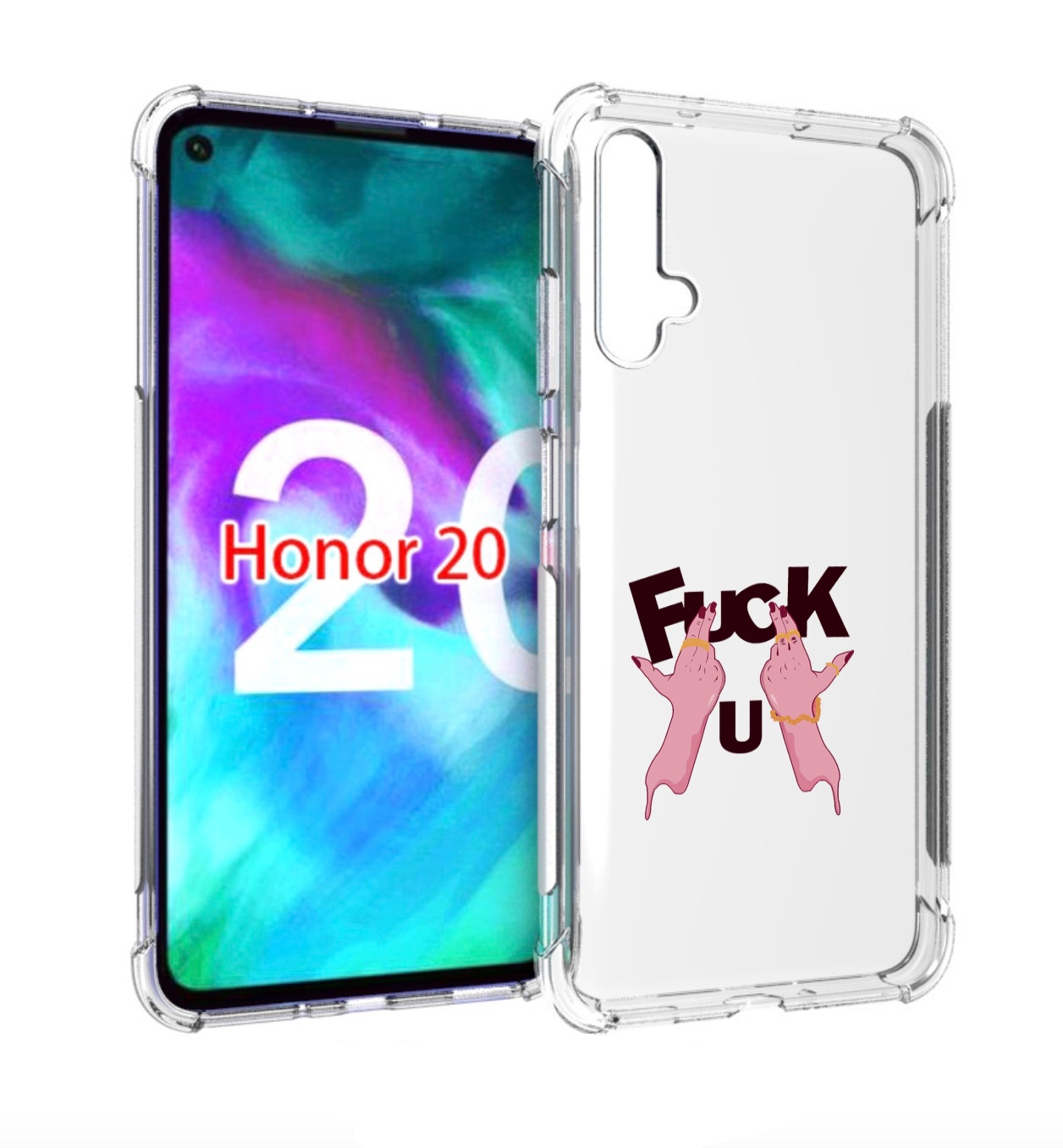

Чехол бампер MyPads иди-ты для Honor 20, Прозрачный, Tocco