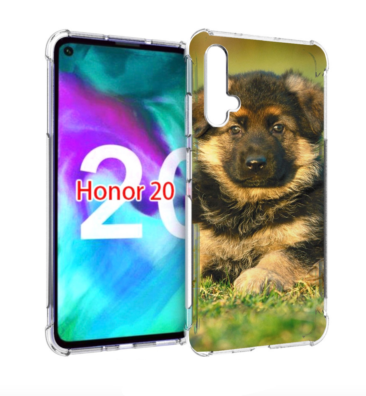

Чехол бампер MyPads кавказская овчарка для Honor 20, Прозрачный, Tocco