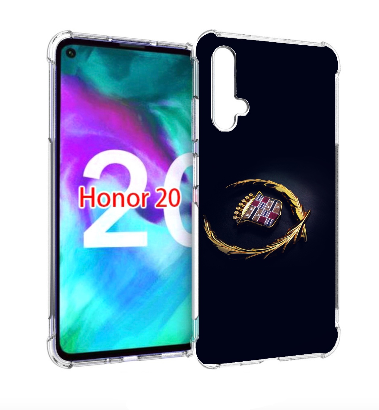 

Чехол бампер MyPads кадилак cadillac 2 для Honor 20, Прозрачный, Tocco