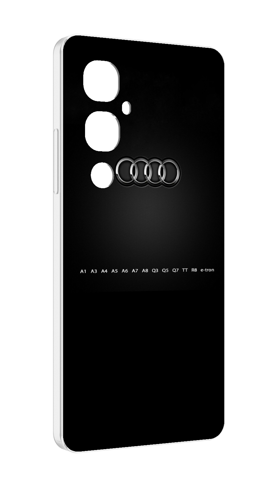 

Чехол MyPads audi ауди 1 мужской для Tecno Pova 4 Pro, Прозрачный, Tocco