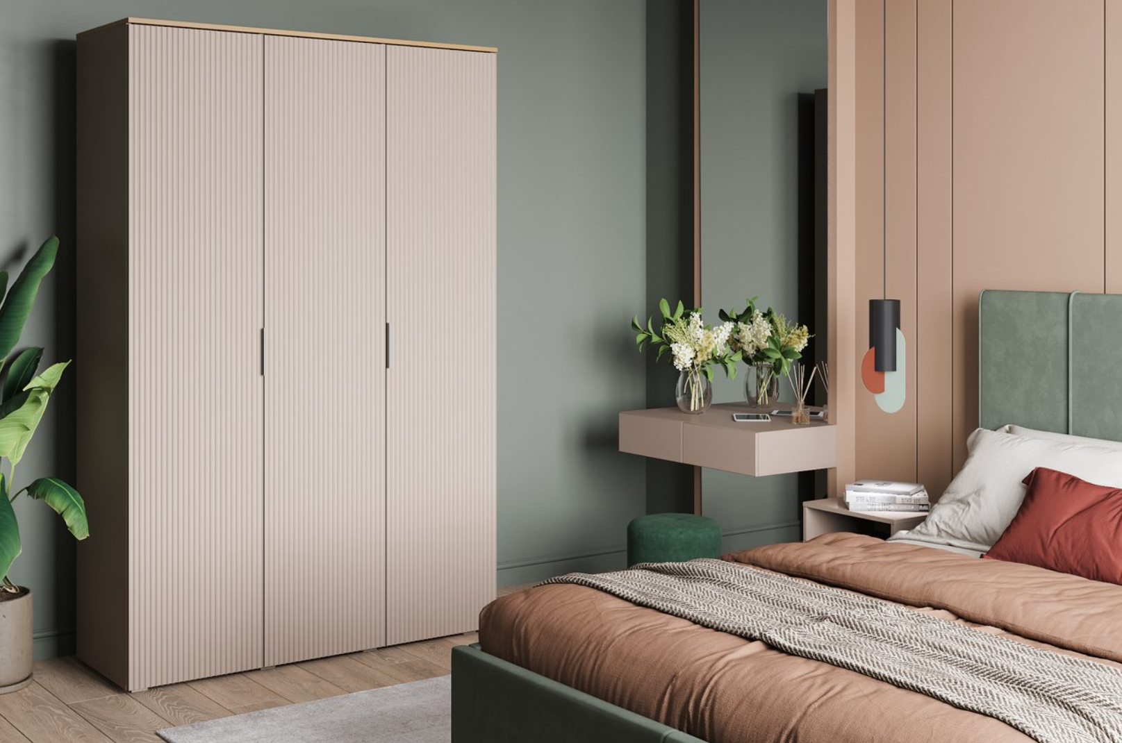 

Шкаф распашной QualisMebel Чарли 140х60х220, крем-брюле, Бежевый, Чарли