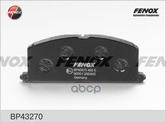 

Колодки Дисковые Передние Toyota Camry 82-88/Carina 1.6-2.0d <98 FENOX BP432 Bp43270
