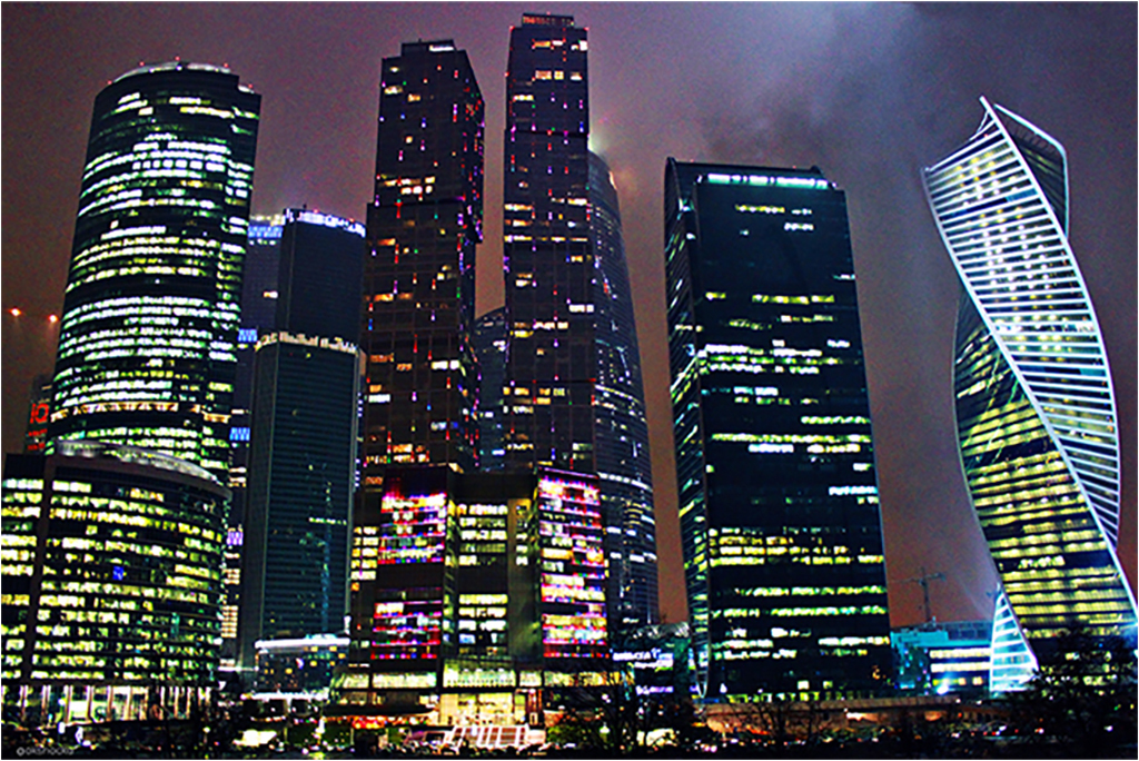 

Картина на холсте с подрамником ХитАрт Москва-сити 60x40 см, 3012