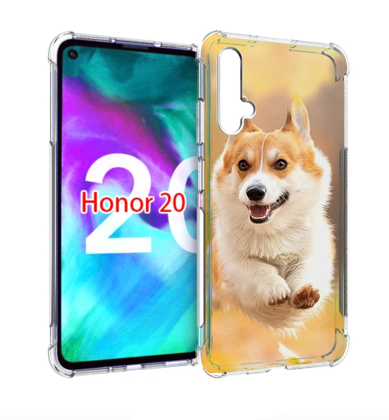 

Чехол бампер MyPads когри собака для Honor 20, Прозрачный, Tocco
