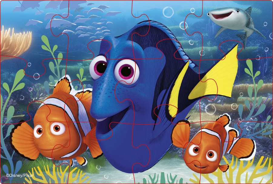 

Мягкий пазл Disney. В поисках Дори, 12 элементов Десятое королевство 03766, 03766