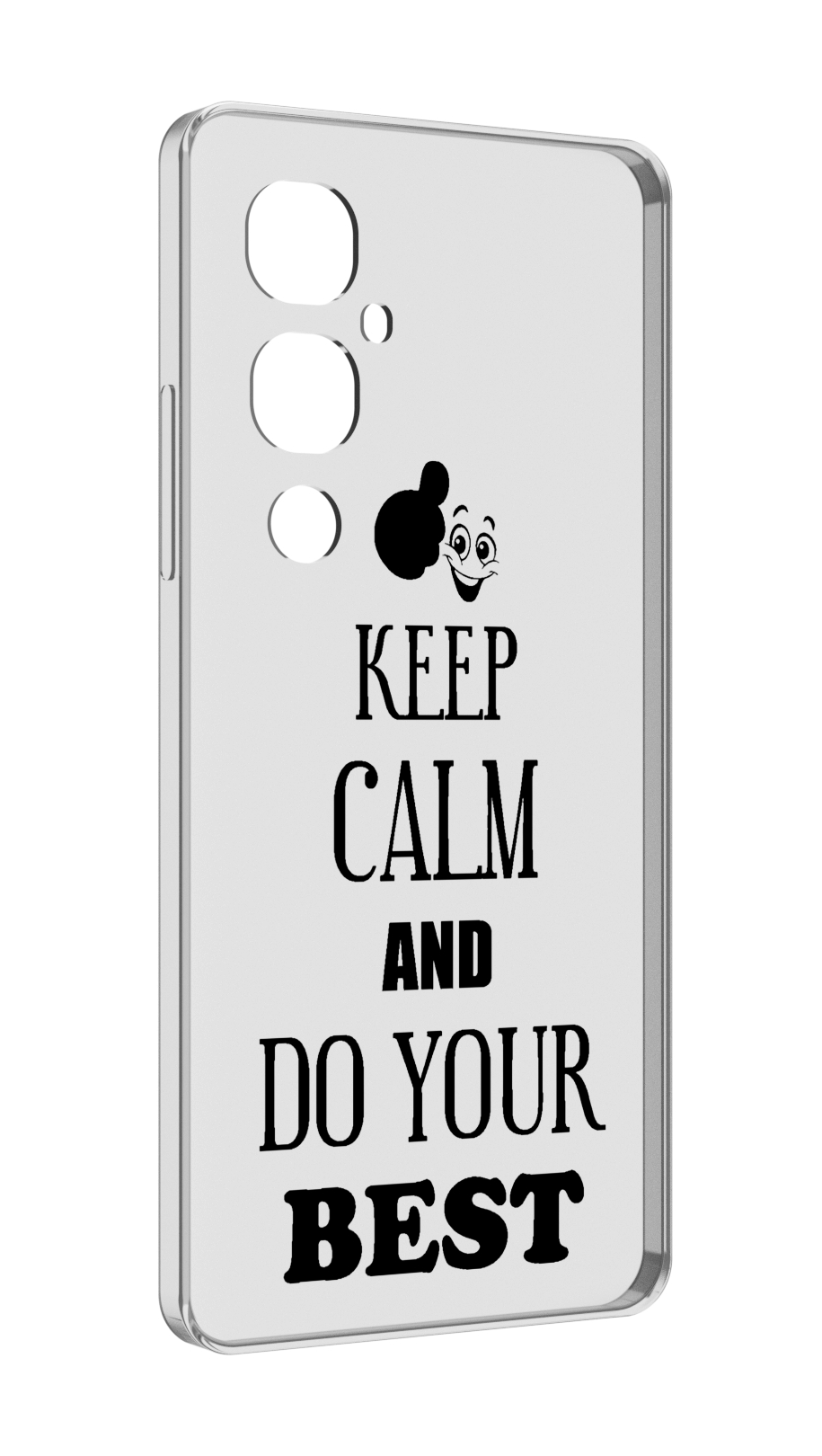 

Чехол MyPads keep-calm-and для Tecno Pova 4 Pro, Прозрачный, Tocco