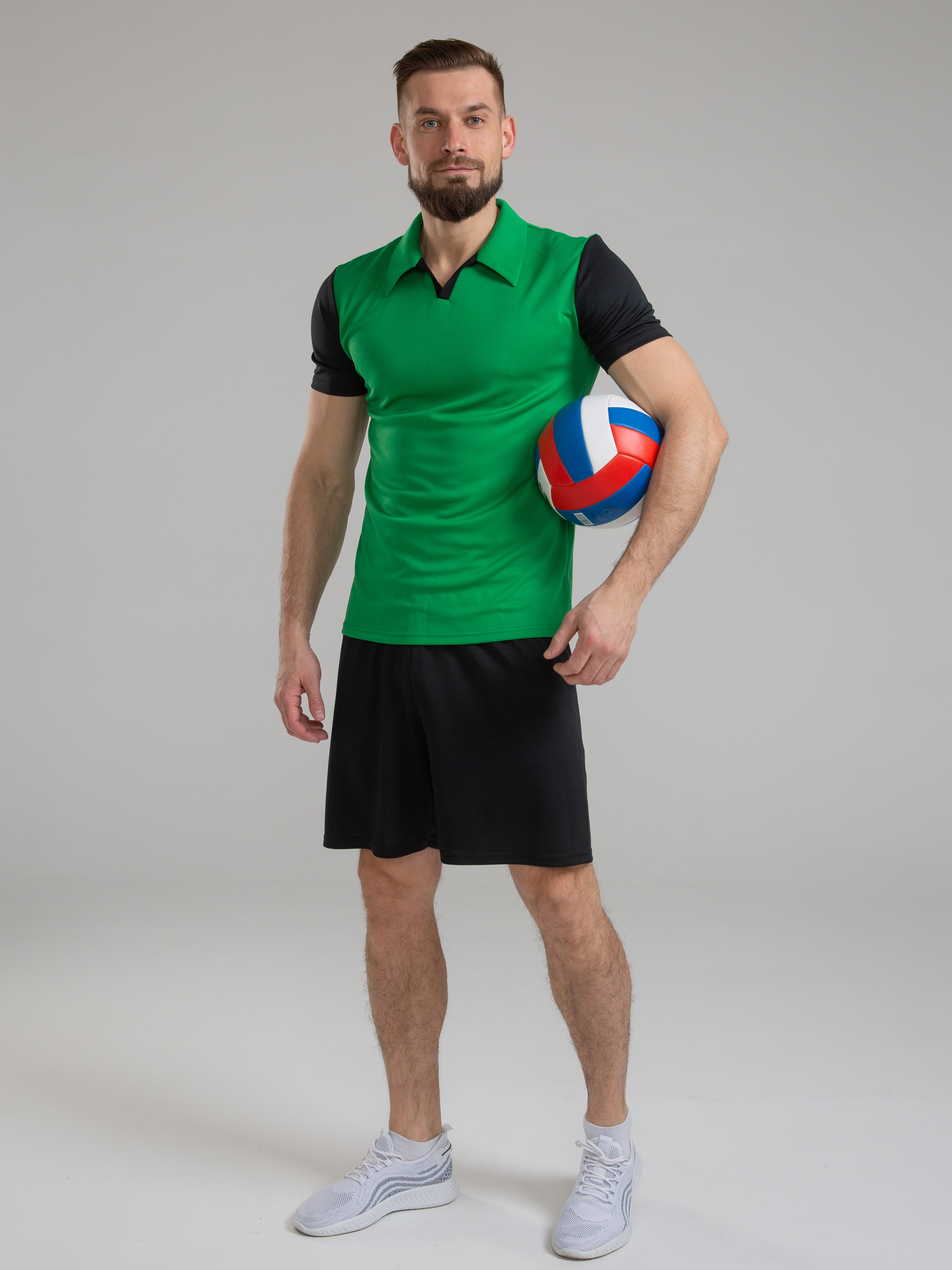

Волейбольная форма мужская CROSSSPORT Вфм-008 50 Зеленый-черный, Вфм-008