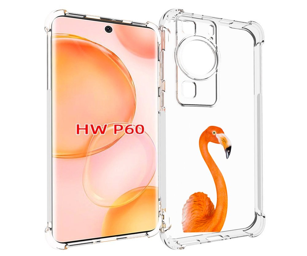 

Чехол MyPads оранжевый-фламинго для Huawei P60, Tocco
