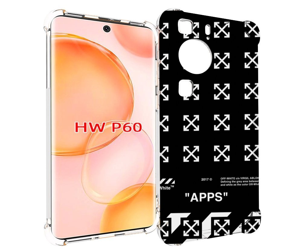 

Чехол MyPads оф-вайт-значки для Huawei P60, Tocco