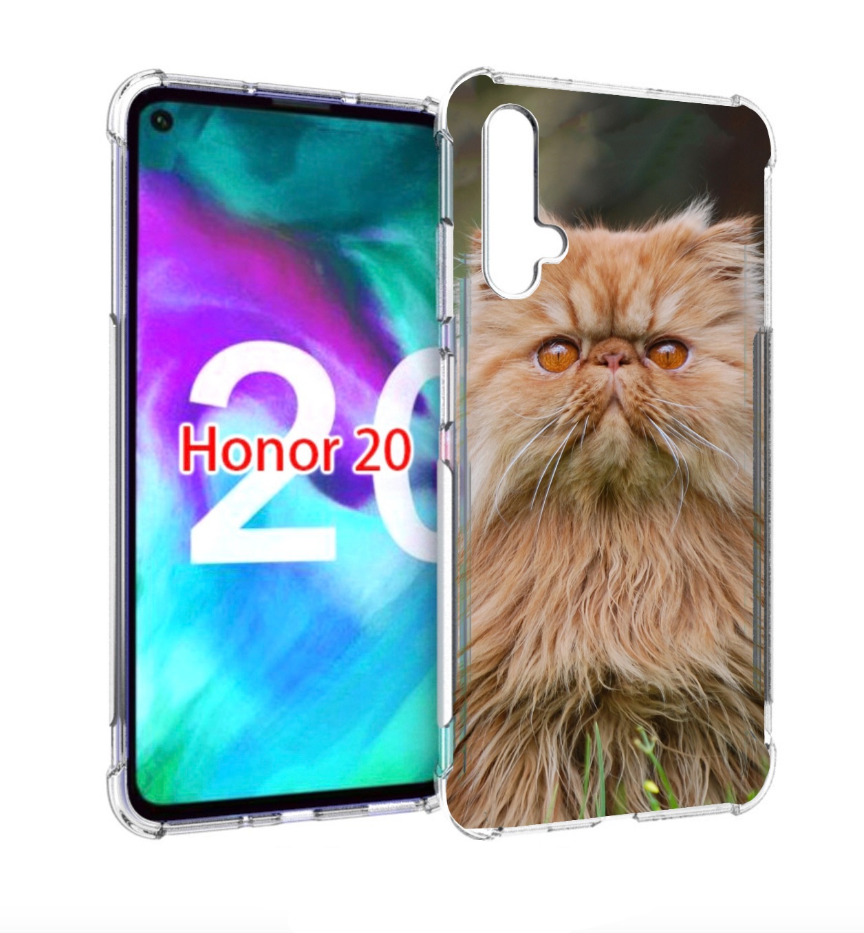 Чехол бампер MyPads кошка персидская для Honor 20