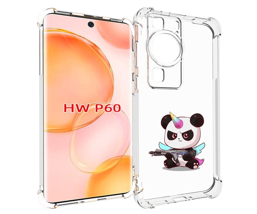 

Чехол MyPads панда-единорог детский для Huawei P60, Tocco